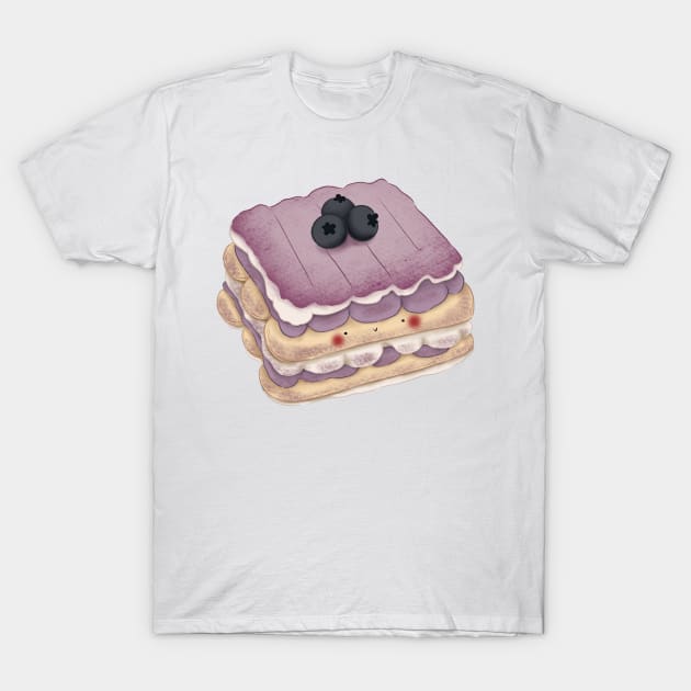 Cute blueberry cake T-Shirt by Dsanstudio